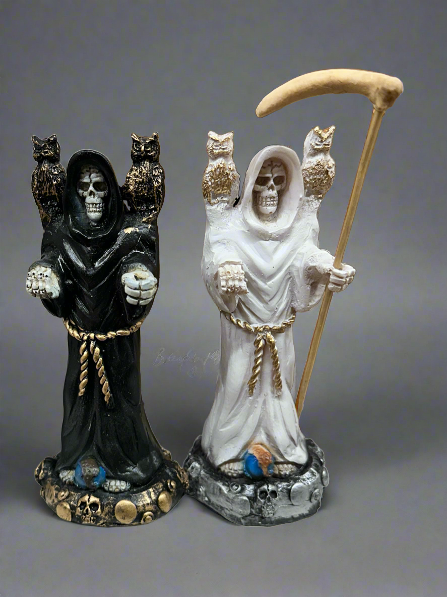 6 Inch Santa Muerte With Owls